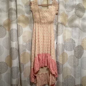 Torrid Border print smocked challis dress